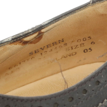 [Used] Loake calfskin wingtip dress shoes, black [6] [Condition rank D] [Men&