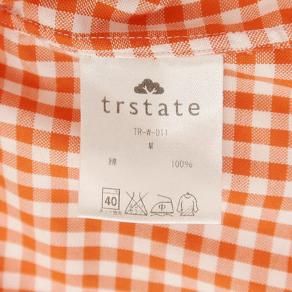 [Used] HITOYOSHI Cotton Check BD Shirt Orange x White [M] [Condition Rank B] [Men&