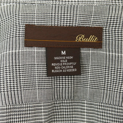 【中古】ブリット Bullit コットン チェック カジュアルシャツ グレー【 M 】【 状態ランクC 】【 メンズ 】