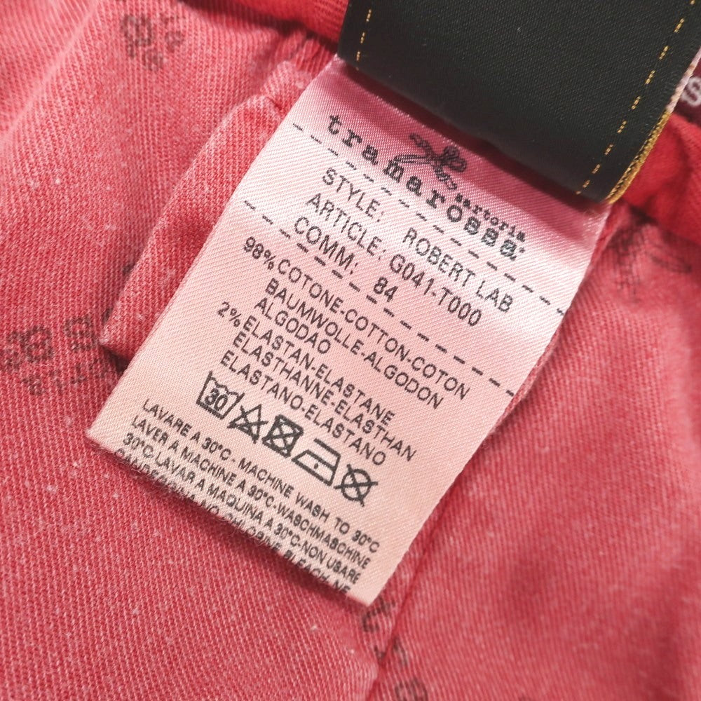 [Used] Tramarossa Stretch Cotton Casual Slacks Pants Red [33] [Condition Rank C] [Men&