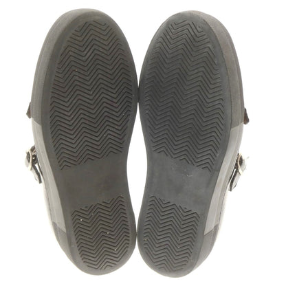【中古】ユナイテッドアローズ UNITED ARROWS レザー ダブルモンク スニーカー ブラック【 40 】【 状態ランクB 】【 メンズ 】