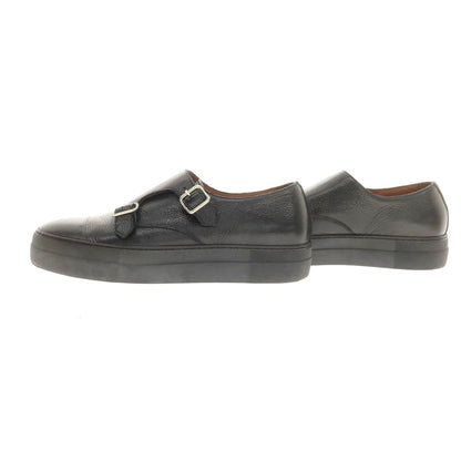 【中古】ユナイテッドアローズ UNITED ARROWS レザー ダブルモンク スニーカー ブラック【 40 】【 状態ランクB 】【 メンズ 】