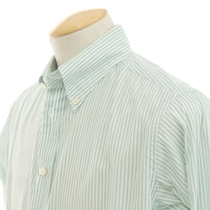 [Used] INDIVIDUALIZED SHIRTS Cotton Striped BD Shirt Light Green x White [No description (S rank)] [Condition rank B] [Men&