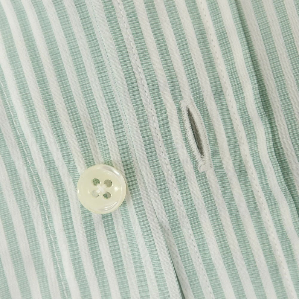 [Used] INDIVIDUALIZED SHIRTS Cotton Striped BD Shirt Light Green x White [No description (S rank)] [Condition rank B] [Men&