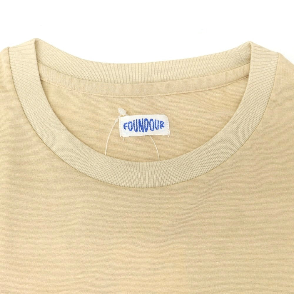 [Used] FOUNDOUR 2025 Spring/Summer Cotton Polyester Crew Neck Short Sleeve T-Shirt Beige [3] [Condition Rank A] [Men&