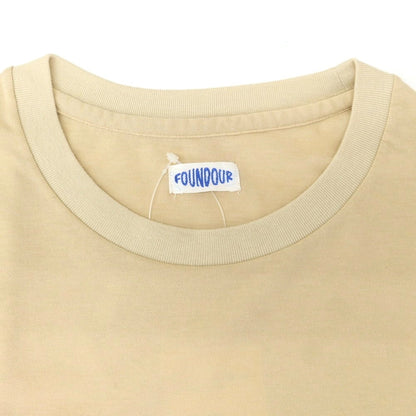 [Used] FOUNDOUR 2025 Spring/Summer Cotton Polyester Crew Neck Short Sleeve T-Shirt Beige [3] [Condition Rank A] [Men&