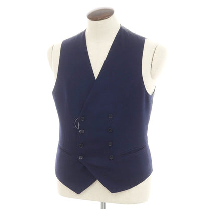 [Used] TAGLIATORE Wool double gilet vest navy [50] [Condition rank B] [Men&