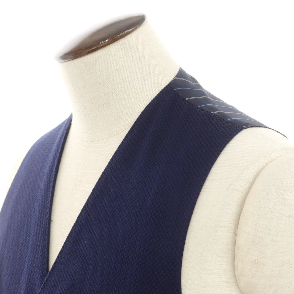 [Used] TAGLIATORE Wool double gilet vest navy [50] [Condition rank B] [Men&