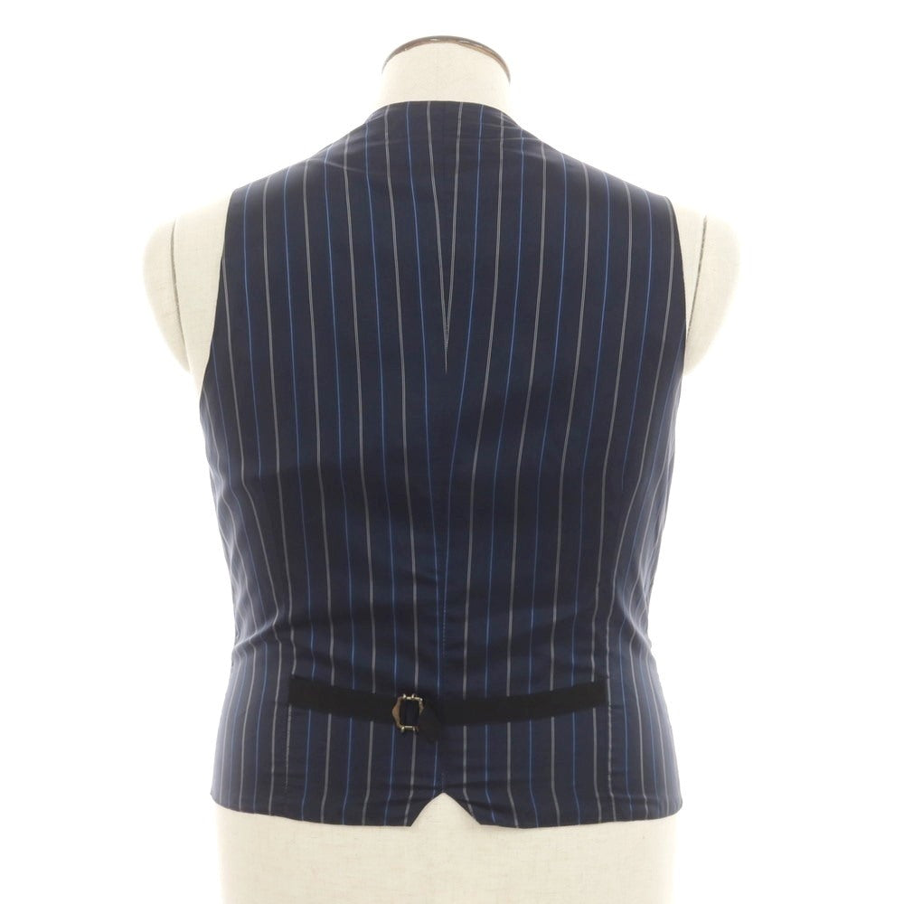 [Used] TAGLIATORE Wool double gilet vest navy [50] [Condition rank B] [Men&