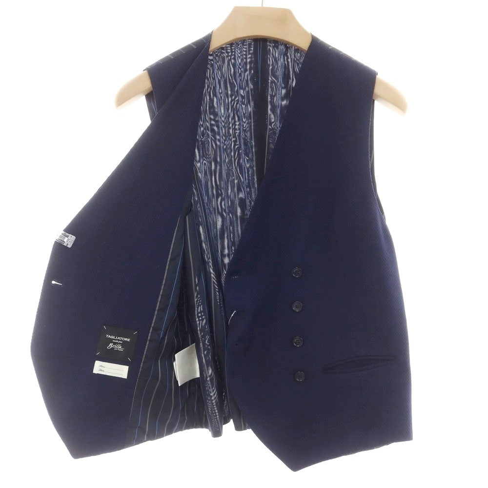 [Used] TAGLIATORE Wool double gilet vest navy [50] [Condition rank B] [Men&