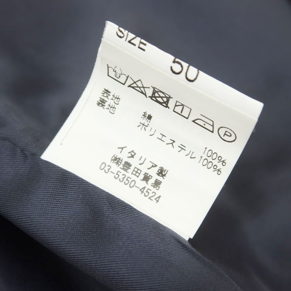[Used] Giannetto Seersucker Cotton Gilet Vest Navy [50] [Condition Rank B] [Men&