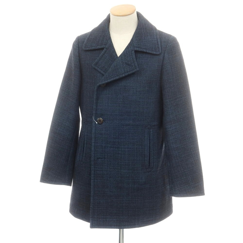 【中古】ボリオリ BOGLIOLI ウールコットンナイロン ピーコート ネイビー【 44 】【 状態ランクB 】【 メンズ 】