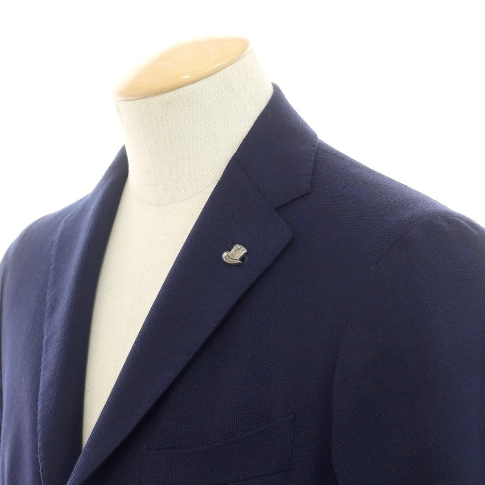 【中古】タリアトーレ TAGLIATORE ウール テーラードジャケット ネイビー【 44 】【 状態ランクC 】【 メンズ 】