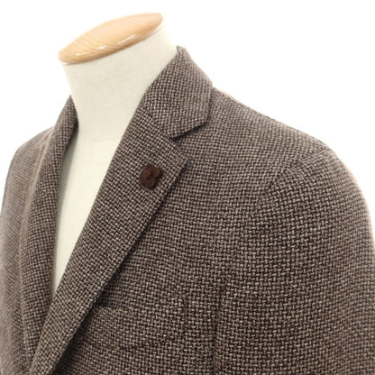 【中古】ラルディーニ LARDINI ウールポリエステル テーラードジャケット ブラウン【 42 】【 状態ランクC 】【 メンズ 】