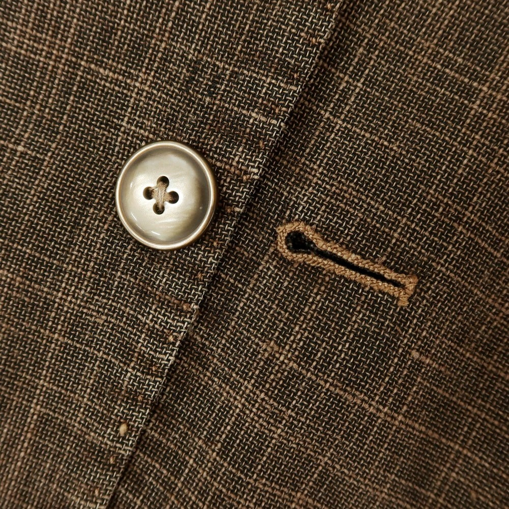【中古】エルビーエム1911 L.B.M.1911 リネンポリエステル カジュアルジャケット ブラウン【 44 】【 状態ランクC 】【 メンズ 】