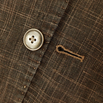 【中古】エルビーエム1911 L.B.M.1911 リネンポリエステル カジュアルジャケット ブラウン【 44 】【 状態ランクC 】【 メンズ 】