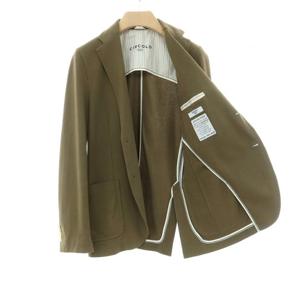 [Used] CIRCOLO 1901 Cotton Jersey Set-up Suit Olive [44] [Condition Rank C] [Men&
