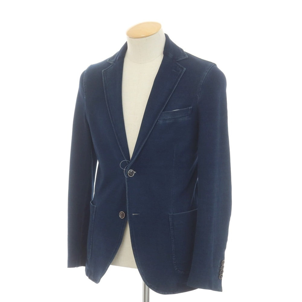 【中古】チルコロ1901 CIRCOLO 1901 ジャージー コットン カジュアルジャケット ネイビー【サイズ44】【 状態ランクC 】【 メンズ 】[EPD]