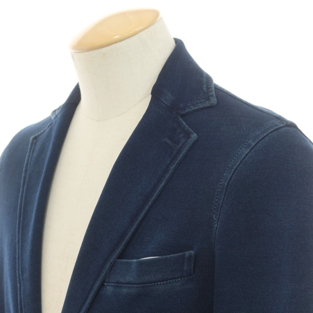 【中古】チルコロ1901 CIRCOLO 1901 ジャージー コットン カジュアルジャケット ネイビー【サイズ44】【 状態ランクC 】【 メンズ 】[EPD]