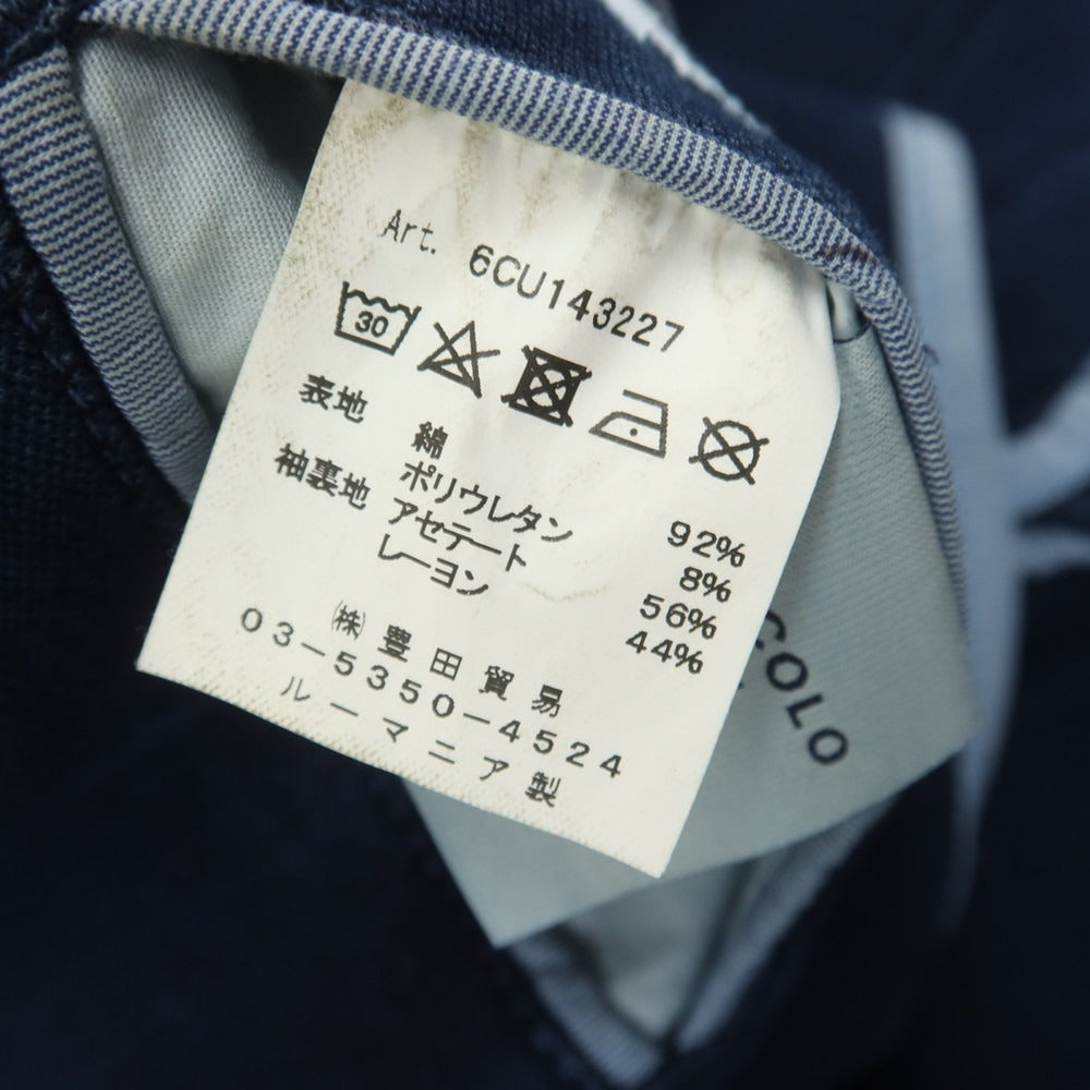 【中古】チルコロ1901 CIRCOLO 1901 ジャージー コットン カジュアルジャケット ネイビー【サイズ44】【 状態ランクC 】【 メンズ 】[EPD]