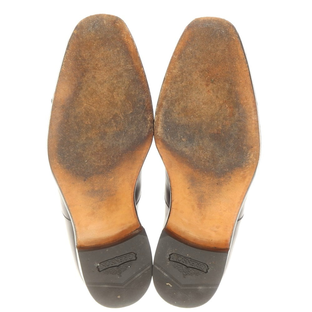 【中古】グレンソン GRENSON FOOTMASTER カーフ ストレートチップ ドレスシューズ ブラック【 9E 】【 状態ランクB 】【 メンズ 】