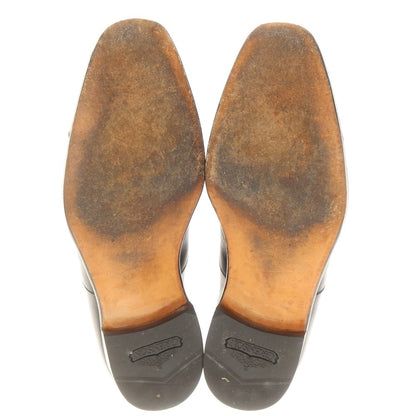 【中古】グレンソン GRENSON FOOTMASTER カーフ ストレートチップ ドレスシューズ ブラック【 9E 】【 状態ランクB 】【 メンズ 】