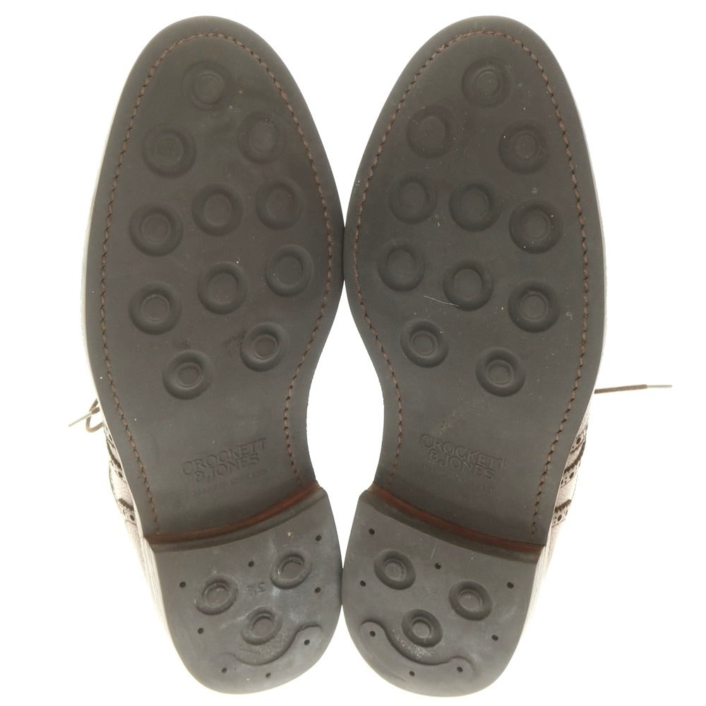 [Used] Crockett &amp;amp; Jones PEMBROKE Wingtip Dress Shoes Brown [8 1/2E] [Condition Rank D] [Men&