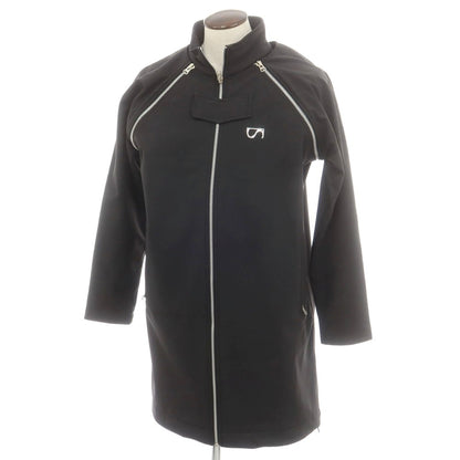 【中古】シュープ SHOOP 2WAY ポリエステル系 スタンドカラー ロングコート ブラック【 表記なし（L位） 】【 状態ランクC 】【 メンズ 】