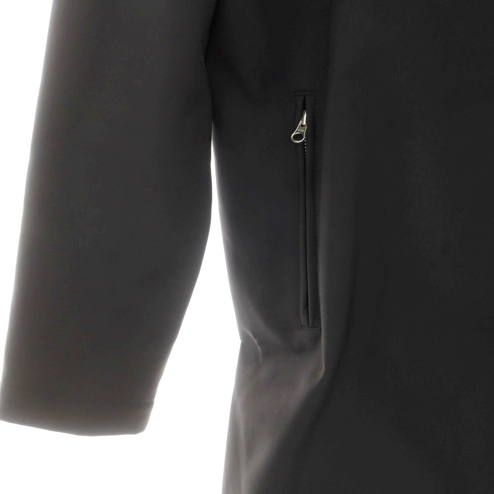 【中古】シュープ SHOOP 2WAY ポリエステル系 スタンドカラー ロングコート ブラック【 表記なし（L位） 】【 状態ランクC 】【 メンズ 】