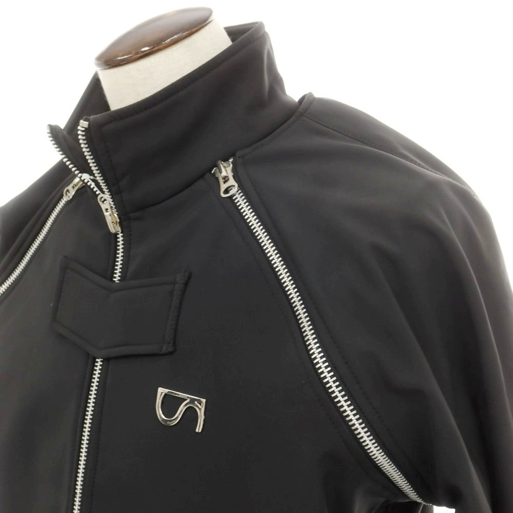 【中古】シュープ SHOOP 2WAY ポリエステル系 スタンドカラー ロングコート ブラック【 表記なし（L位） 】【 状態ランクC 】【 メンズ 】