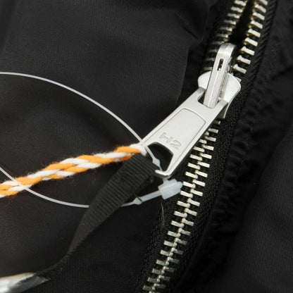 【中古】エイチアンドエム H&amp;M × HERON PRESTON ナイロン MA-1 中綿ブルゾン ブラックxオレンジ【 L 】【 状態ランクA 】【 メンズ 】