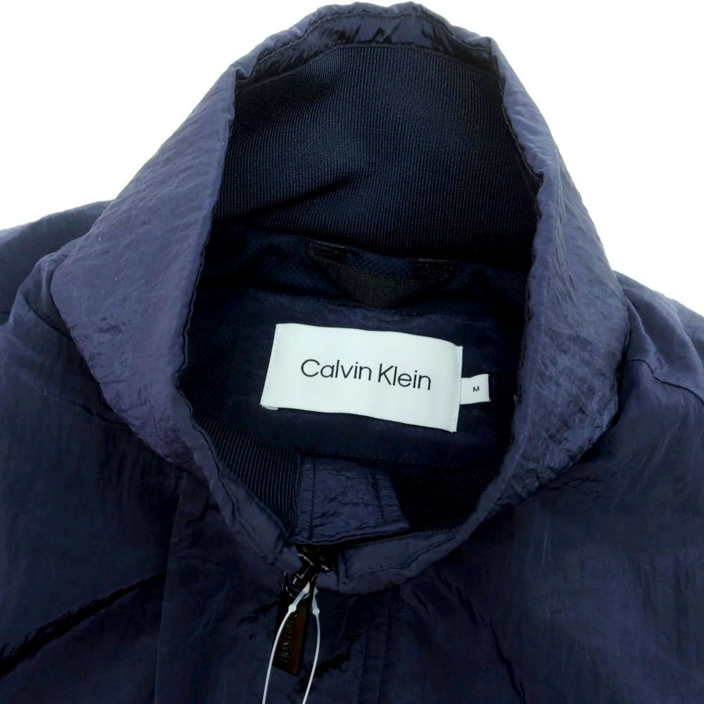 【中古】【未使用】カルバンクライン Calvin Klein ナイロン 中綿ブルゾン ネイビー【 M 】【 状態ランクS 】【 メンズ 】