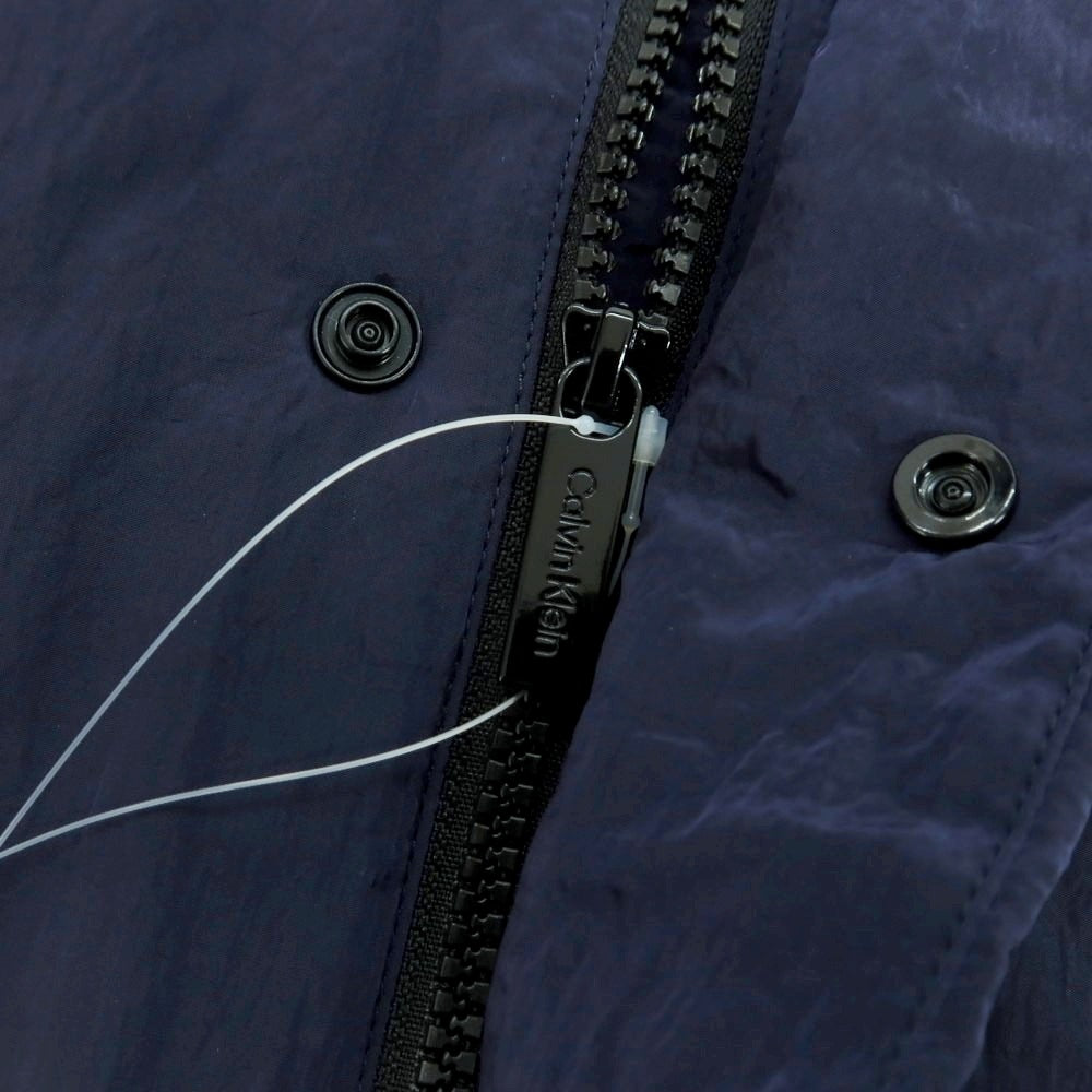 【中古】【未使用】カルバンクライン Calvin Klein ナイロン 中綿ブルゾン ネイビー【 M 】【 状態ランクS 】【 メンズ 】