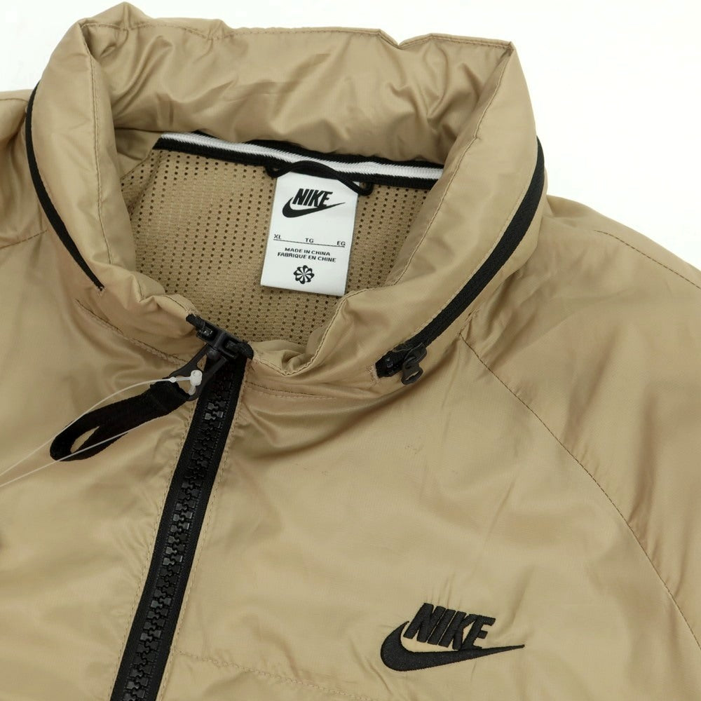【中古】ナイキ NIKE ポリエステル パッカブル ダブルジップ シェルジャケット ベージュ【サイズXL】【 状態ランクB 】【 メンズ 】[DPD]