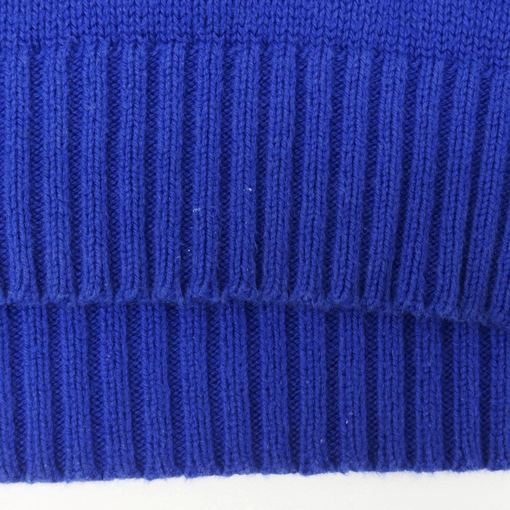【中古】ポロ ラルフローレン Polo Ralph Lauren ミドルゲージ コットン クルーネック プルオーバーニット ロイヤルブルー【 L 】【 状態ランクC 】【 メンズ 】