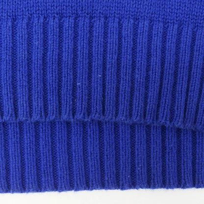 【中古】ポロ ラルフローレン Polo Ralph Lauren ミドルゲージ コットン クルーネック プルオーバーニット ロイヤルブルー【 L 】【 状態ランクC 】【 メンズ 】