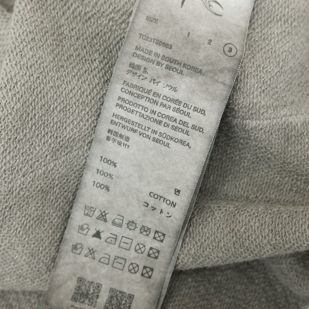[Used] Thug Club Cotton Double Zip Hoodie Grey [3] [Condition Rank C] [Men&