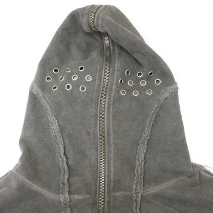 [Used] Thug Club Cotton Double Zip Hoodie Grey [3] [Condition Rank C] [Men&