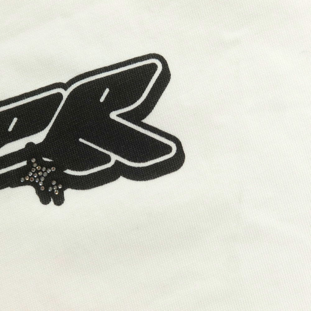 [Used] SUPPLIER Cotton Crew Neck Long Sleeve T-Shirt White x Black [XL] [Condition Rank B] [Men&