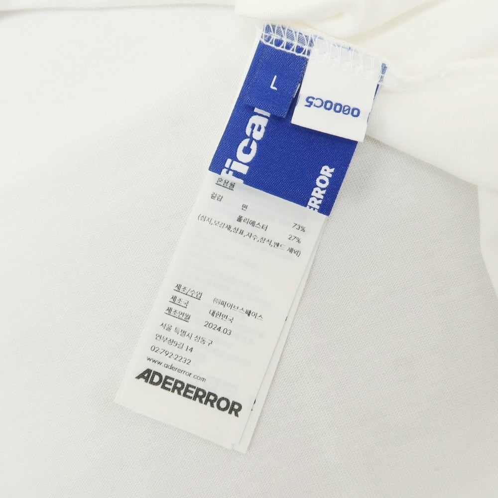 [Used] ADER error SIGNIFICANT limited cotton polyester short sleeve T-shirt white [L] [Condition rank A] [Men&