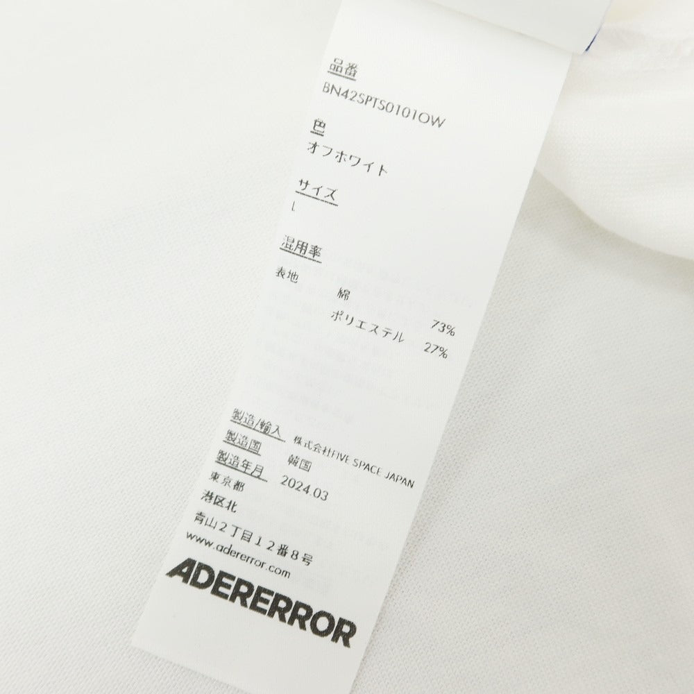 [Used] ADER error SIGNIFICANT limited cotton polyester short sleeve T-shirt white [L] [Condition rank A] [Men&