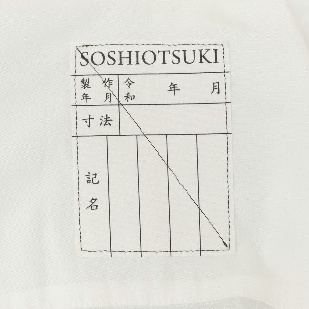 [Used] SOSHIOTSUKI Cotton Tie Shirt White [No size indicated (M size)] [Condition Rank C] [Men&