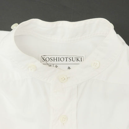 [Used] SOSHIOTSUKI Cotton Tie Shirt White [No size indicated (M size)] [Condition Rank C] [Men&
