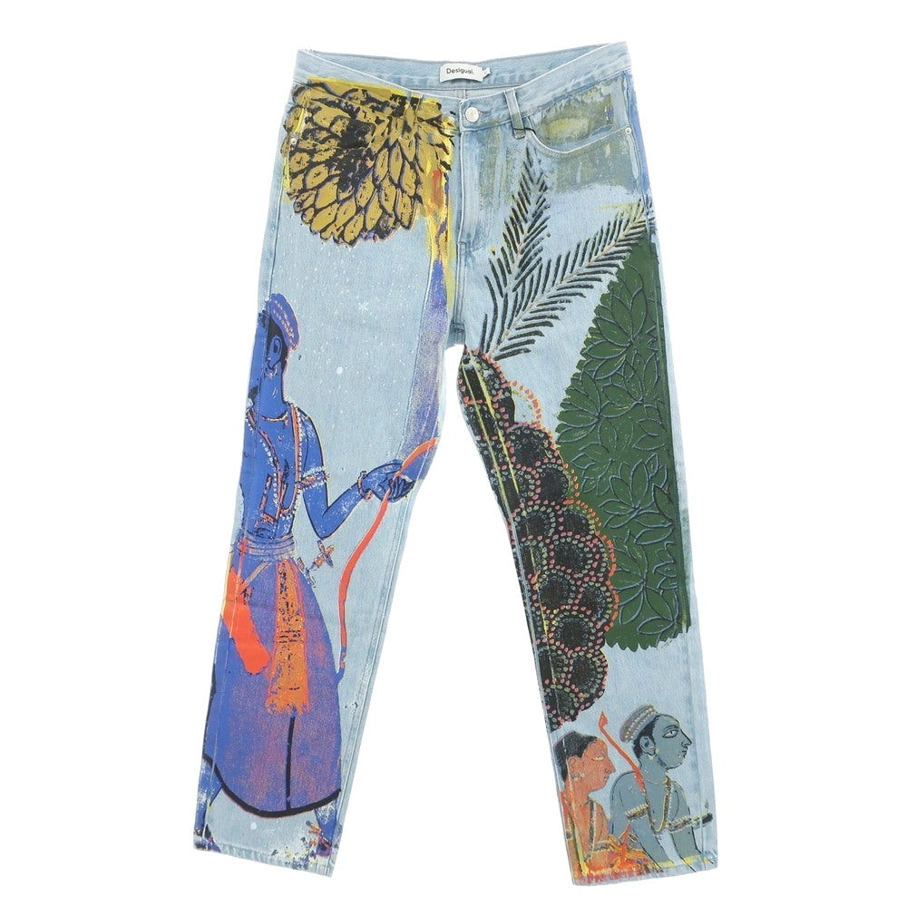 【中古】【未使用】デジグアル Desigual コットン ジーンズ デニムパンツ ライトブルー【 32 】【 状態ランクS 】【 メンズ 】