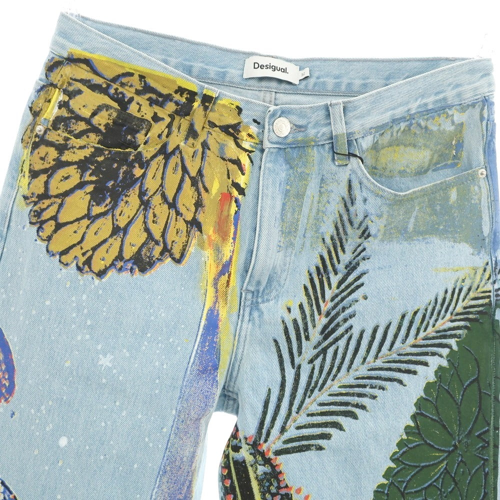 【中古】【未使用】デジグアル Desigual コットン ジーンズ デニムパンツ ライトブルー【 32 】【 状態ランクS 】【 メンズ 】