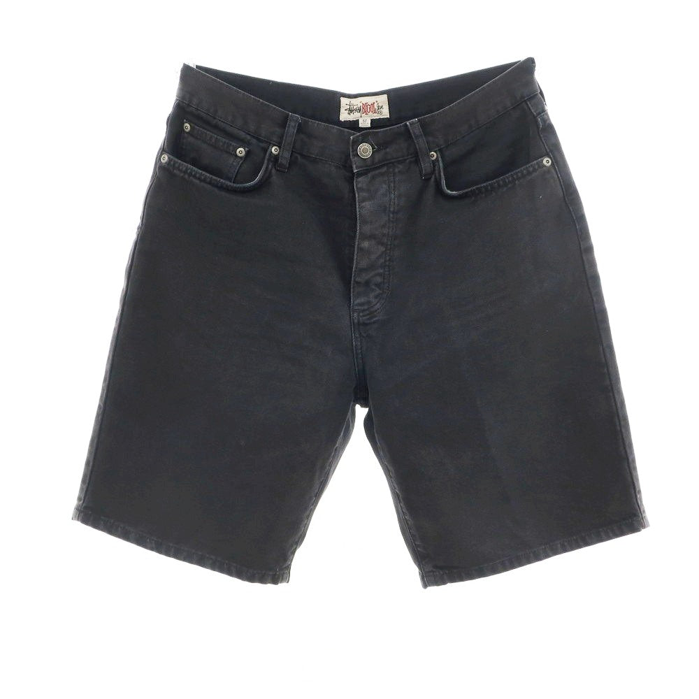 【中古】ステューシー STUSSY コットン ショートパンツ ブラック【 32 】【 状態ランクC 】【 メンズ 】