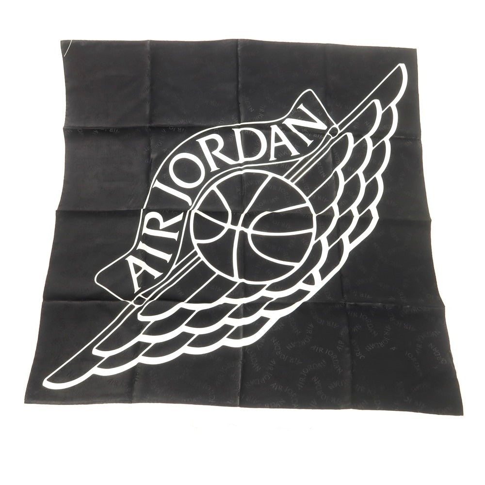 【中古】ジョーダンブランド JORDAN BRAND Wingsコレクション シルク スカーフ ブラックxホワイト【 状態ランクA 】【 メンズ 】