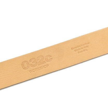 [Used] 032c Logo Buckle Leather Belt Black [ML] [Condition Rank B] [Men&