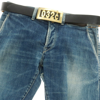 [Used] 032c Logo Buckle Leather Belt Black [ML] [Condition Rank B] [Men&