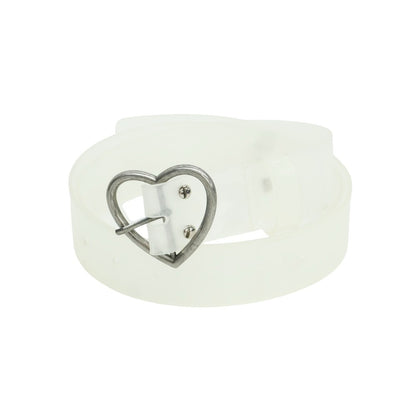 [Used] MARTIN ROSE Heart Buckle Belt Clear White [O/S] [Condition Rank C] [Men&